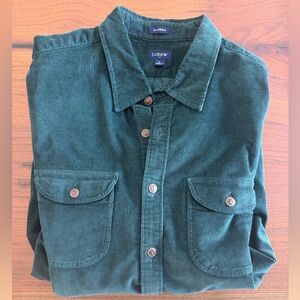J. Crew Forest Green Corduroy Shirt
